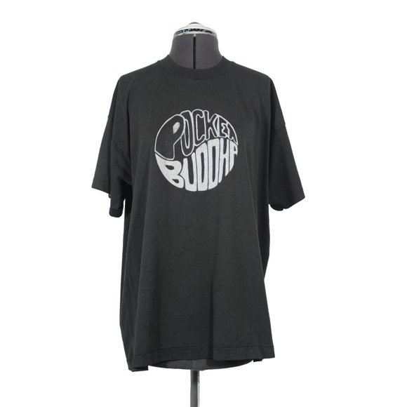 Vintage Pocket Buddha graphic‎ print single stitch short sleeve t-shirt L/XL - Picture 1 of 13